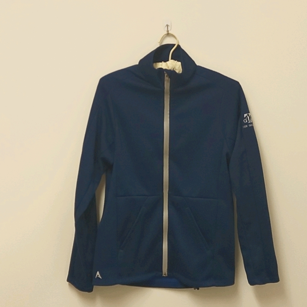Antigua Blue Zip-up Sweater Size S